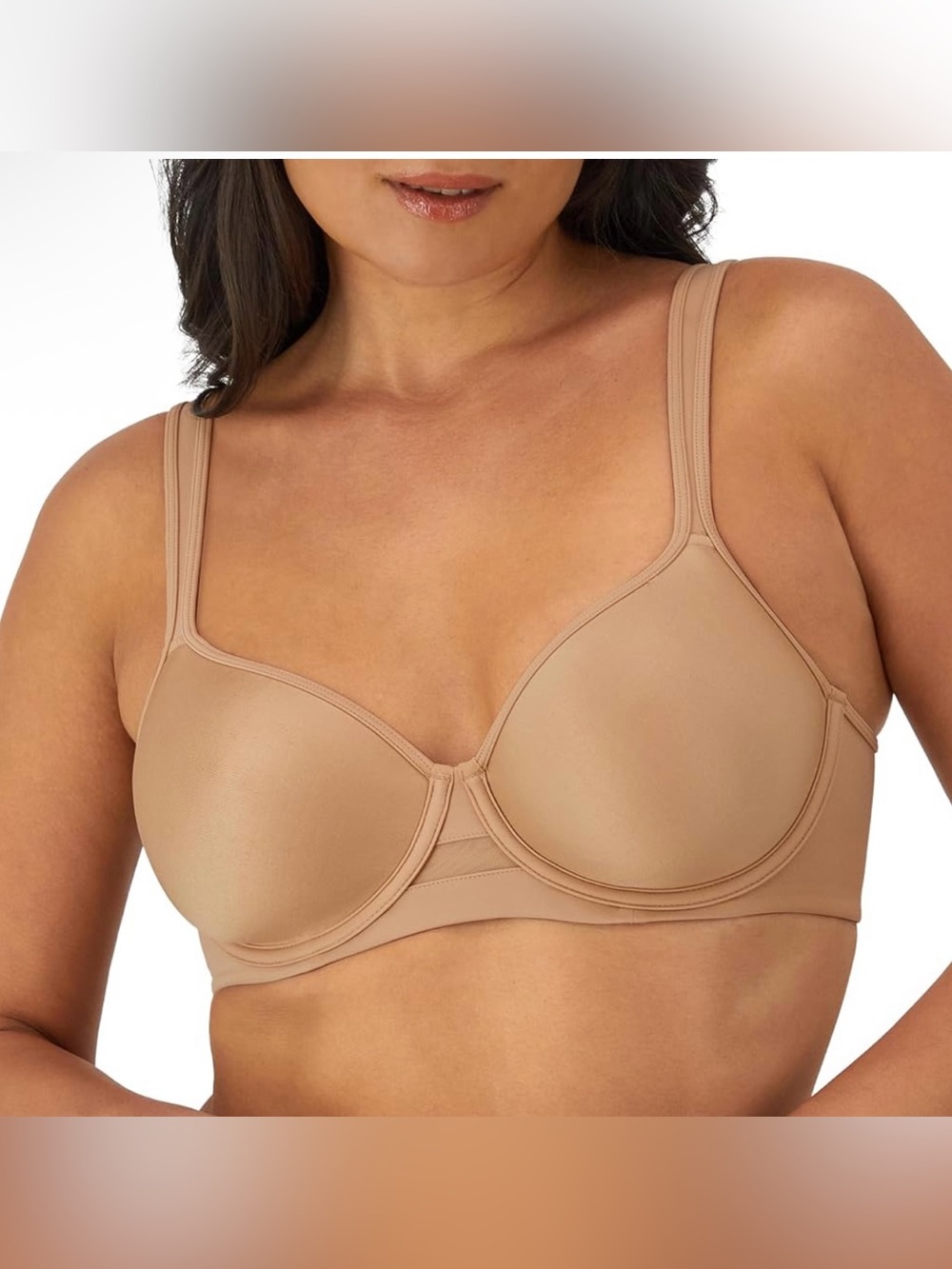 NWT Bali One Smooth U Minimizer Underwire Full-Coverage Bra DF3490 Size 42C